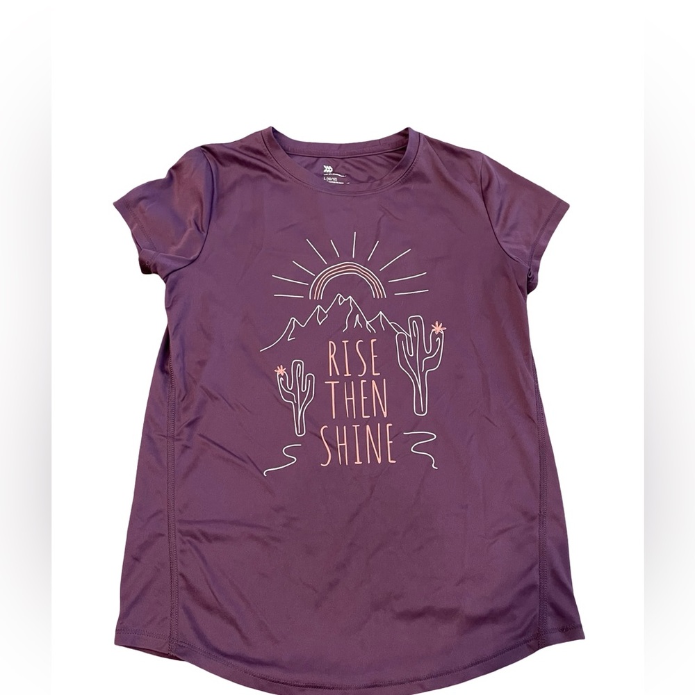 All in Motion Kids Tee - Purple with Graphic